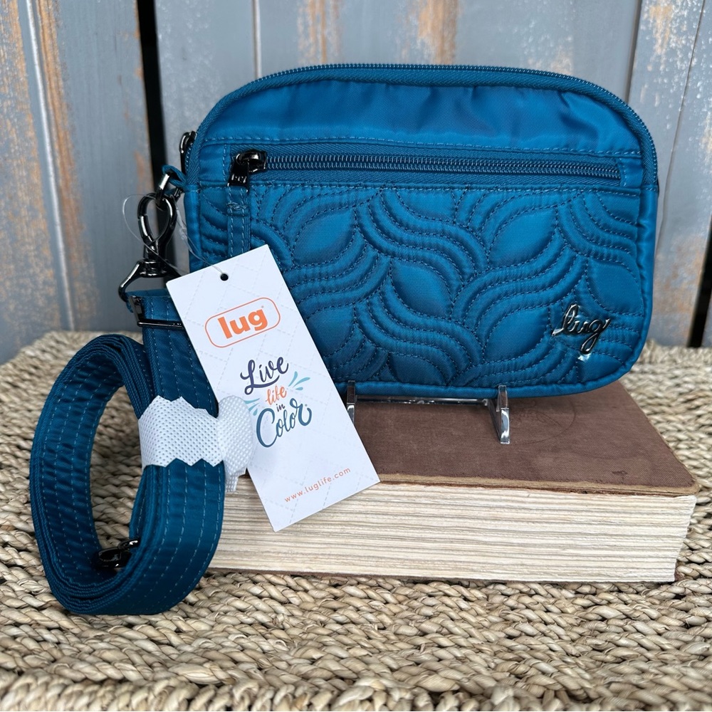 LUG Super Coupe Convertible Crossbody Bag Ocean Blue NWT
